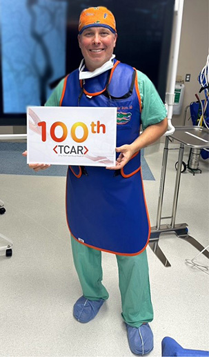 Dr. Boyes performs 100th TCAR procedure